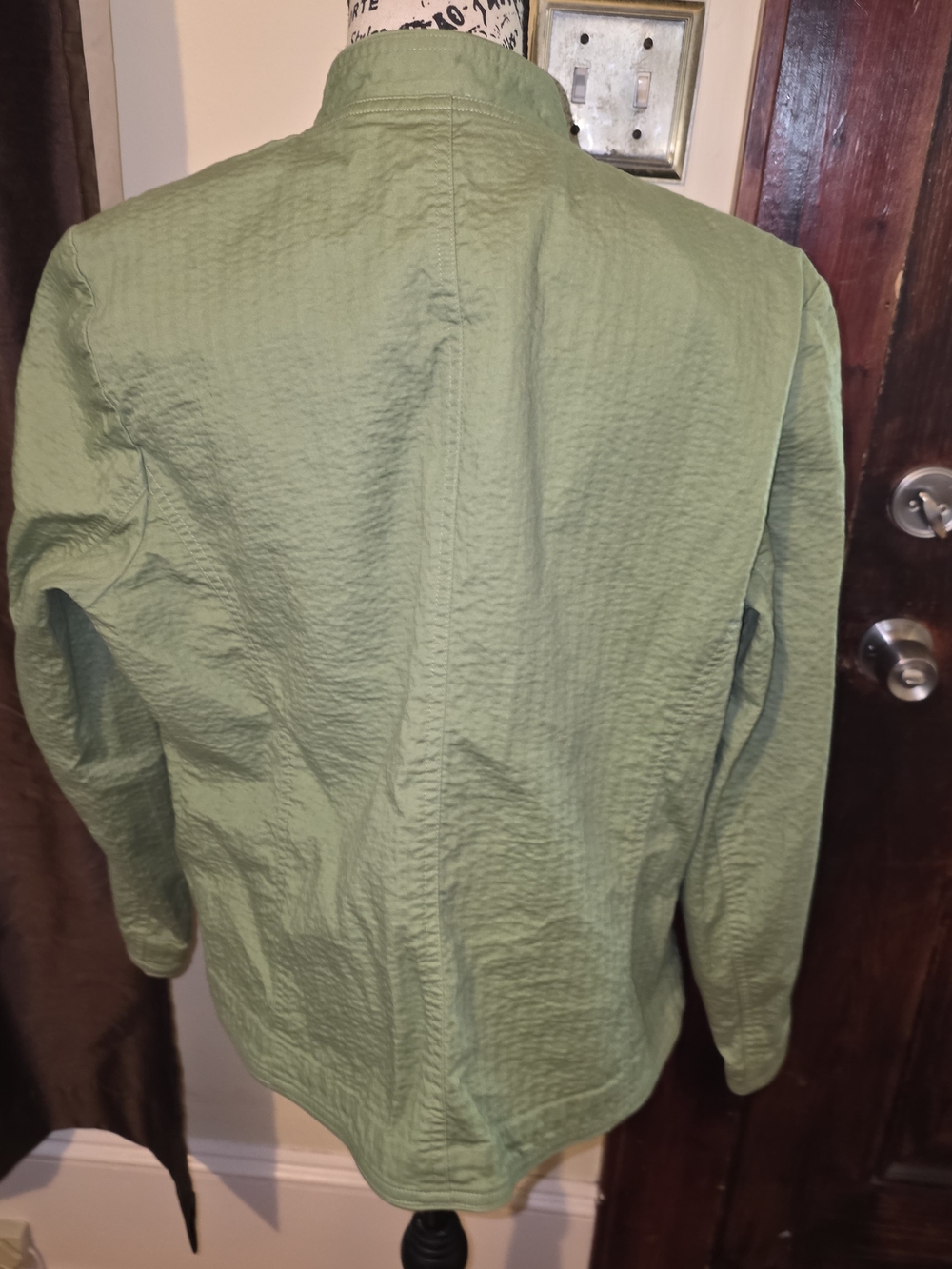 Coldwater Creek Light Green Open-Front Blazer Large - Picture 2 of 5